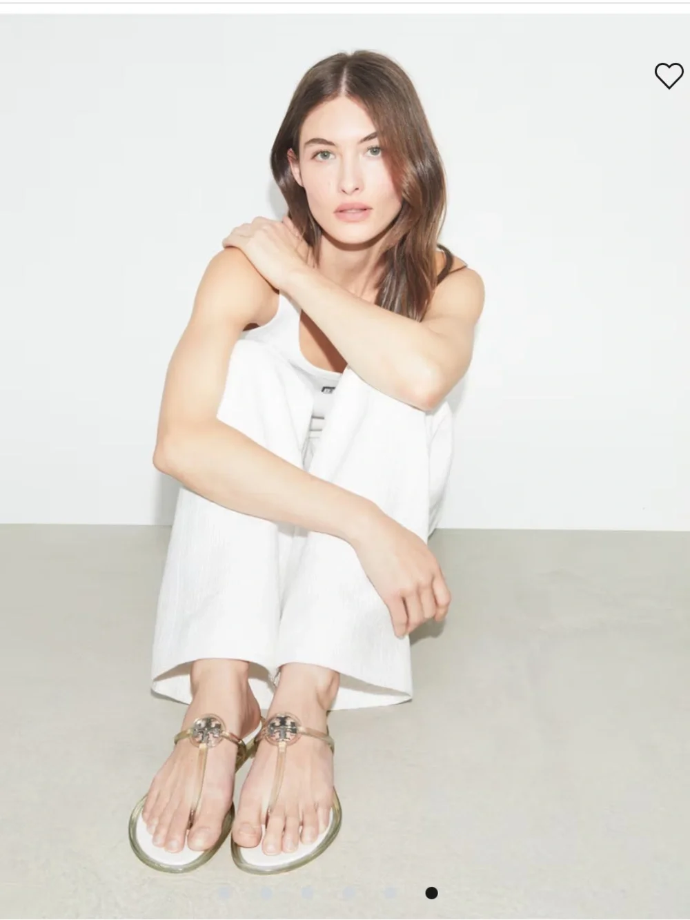 TORY BURCH MINI MILLER JELLY SANDAL $125 Size 7 gently used Color: Clear /Silver